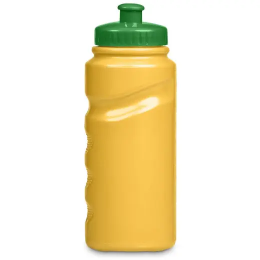 Altitude Fanflare Plastic Water Bottle Yellow Green Front